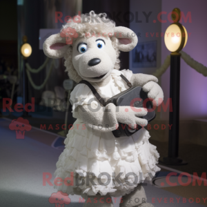 Sølvfår maskot kostume...