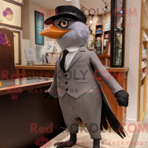 Gray Blackbird mascot...