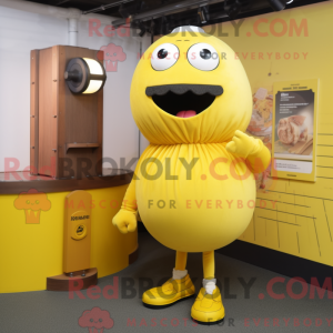 Personaggio mascotte giallo...