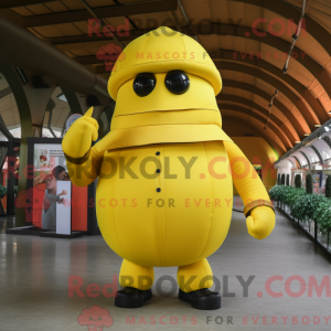 Personaggio mascotte giallo...