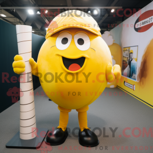 Personaggio mascotte giallo...