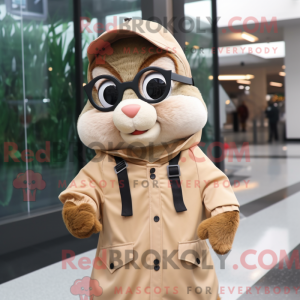 Máscara Tan Chipmunk figura...