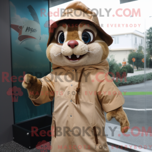 Máscara Tan Chipmunk figura...