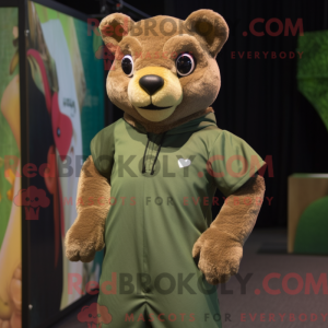 Olive Jaguarundi mascot...
