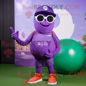 Lilla golfbold maskot...