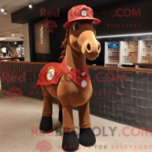 Brown Mare mascottekostuum...