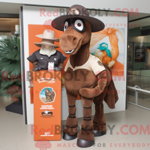 Brown Mare mascottekostuum...