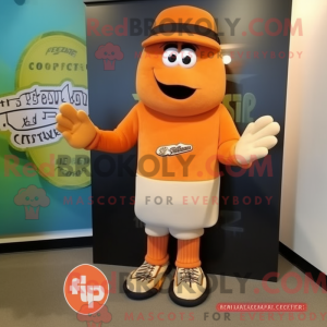 Oransje baseballhanske...