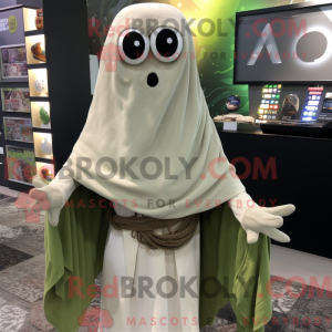 Olive Ghost mascot costume...