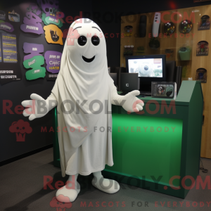 Olive Ghost maskot kostume...
