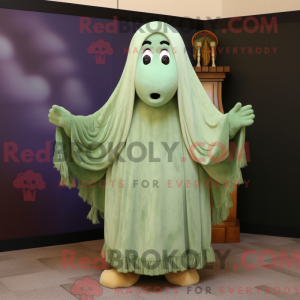 Olive Ghost mascot costume...