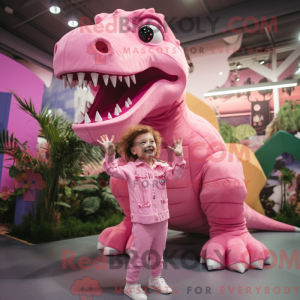 Rosa T Rex máscara de...