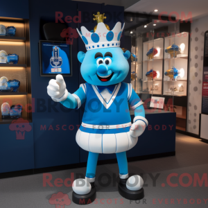 Blå dronning maskot drakt...