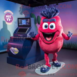 Navy Raspberry mascot...