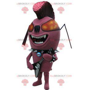 Mascotte punk insect roze mier. Rock mascotte - Redbrokoly.com