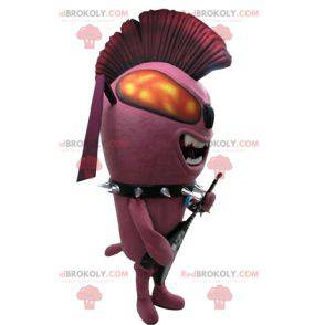 Punk insect pink ant mascot. Rock mascot - Redbrokoly.com