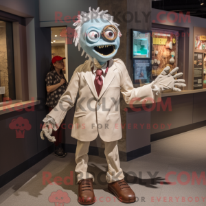 Creme Zombie maskot kostume...