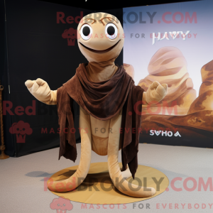 Brun Hydra maskot kostume...