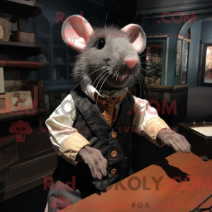 Sort rotte maskot kostume...