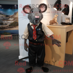 Sort rotte maskot kostume...
