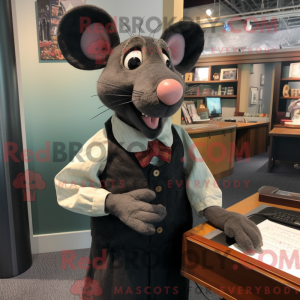 Zwarte Rat mascottekostuum...