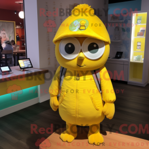 Citrongul ugle maskot...
