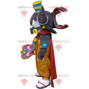 Mascote Samurai com chifres. Mascote do videogame -