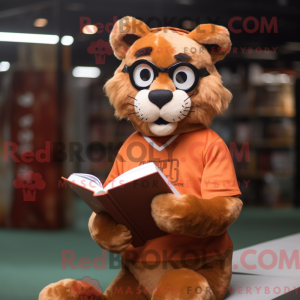 Rust Puma maskotdraktfigur...