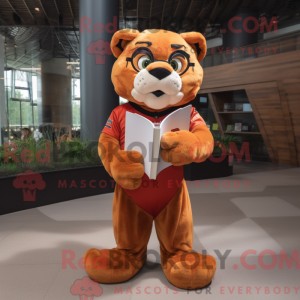 Rust Puma mascot costume...
