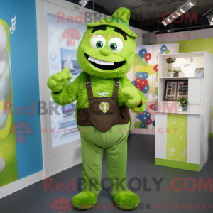 Postava maskota Lime Green...