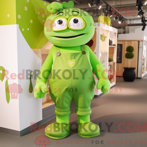 Postava maskota Lime Green...