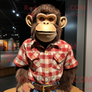 Brown Chimpanzee mascot...