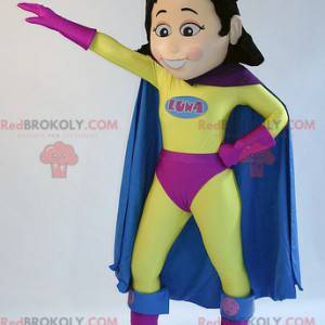 Super-mulher super-heroína mascote - Redbrokoly.com