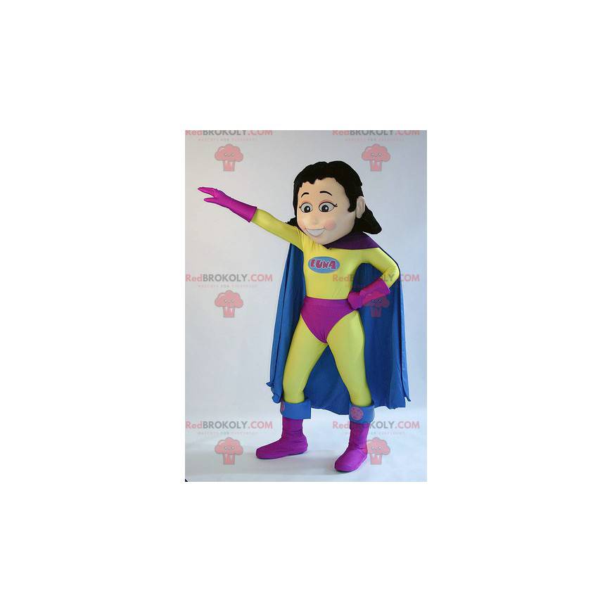 Mascotte de femme de super-héros de superwoman - Redbrokoly.com