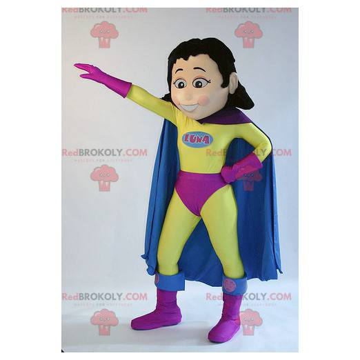 Mascotte de femme de super-héros de superwoman - Redbrokoly.com