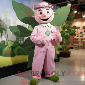 Pink Beanstalk maskot...