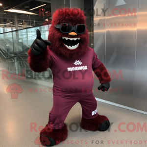 Maroon Frankenstein maskot...