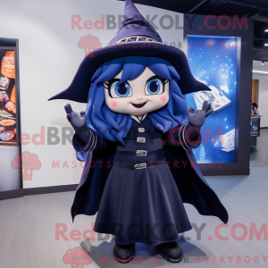 Navy Witch-mascottekostuum...