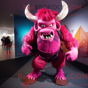 Magenta Minotaur maskotka...