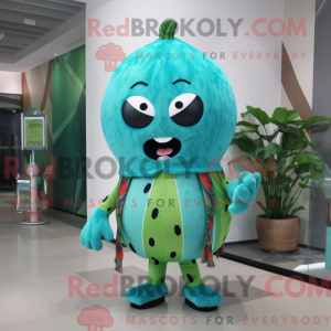 Turquoise Watermelon mascot...