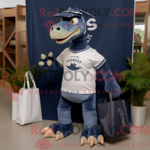 Navy Spinosaurus maskot...