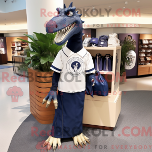 Navy Spinosaurus maskot...