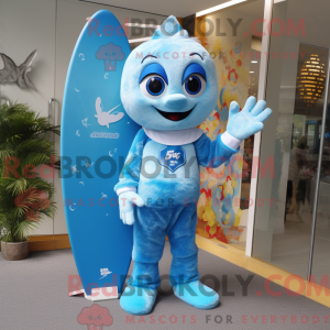 Sky Blue Surfboard mascot...