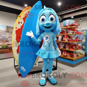 Postava maskota Sky Blue...
