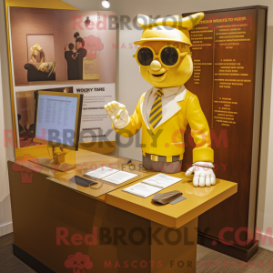 Personnage mascotte de Gold...