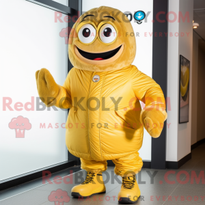 Costume mascotte de Gold...