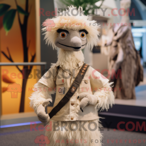 Personaggio mascotte beige...