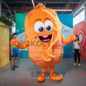 Orange Pad Thai maskot...