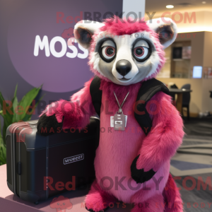 Máscara Magenta Lemur com...