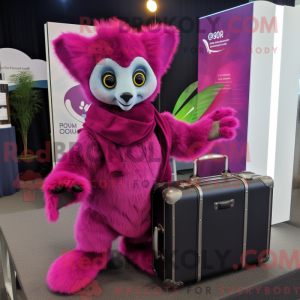 Máscara Magenta Lemur com...